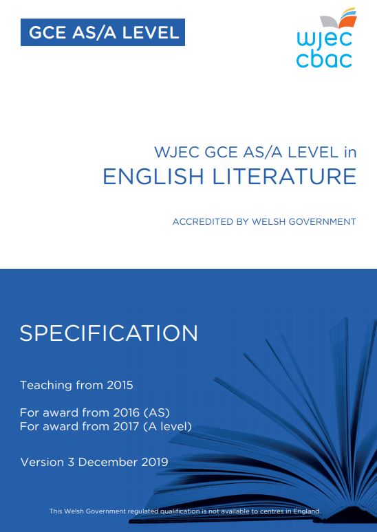 English Language Wjec Specification